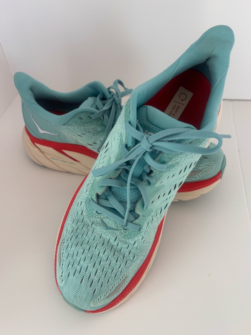 Hoka One One Women's Running Shoes in Light Teal/Aqua